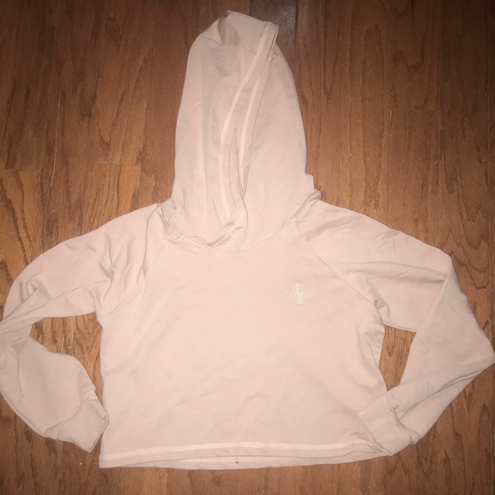 Ethos Nude/Blush Crop Sweatshirt